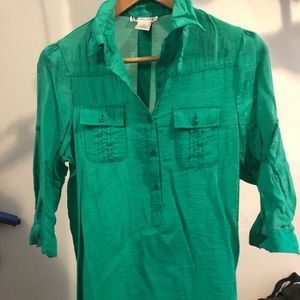 Vibrant green blouse